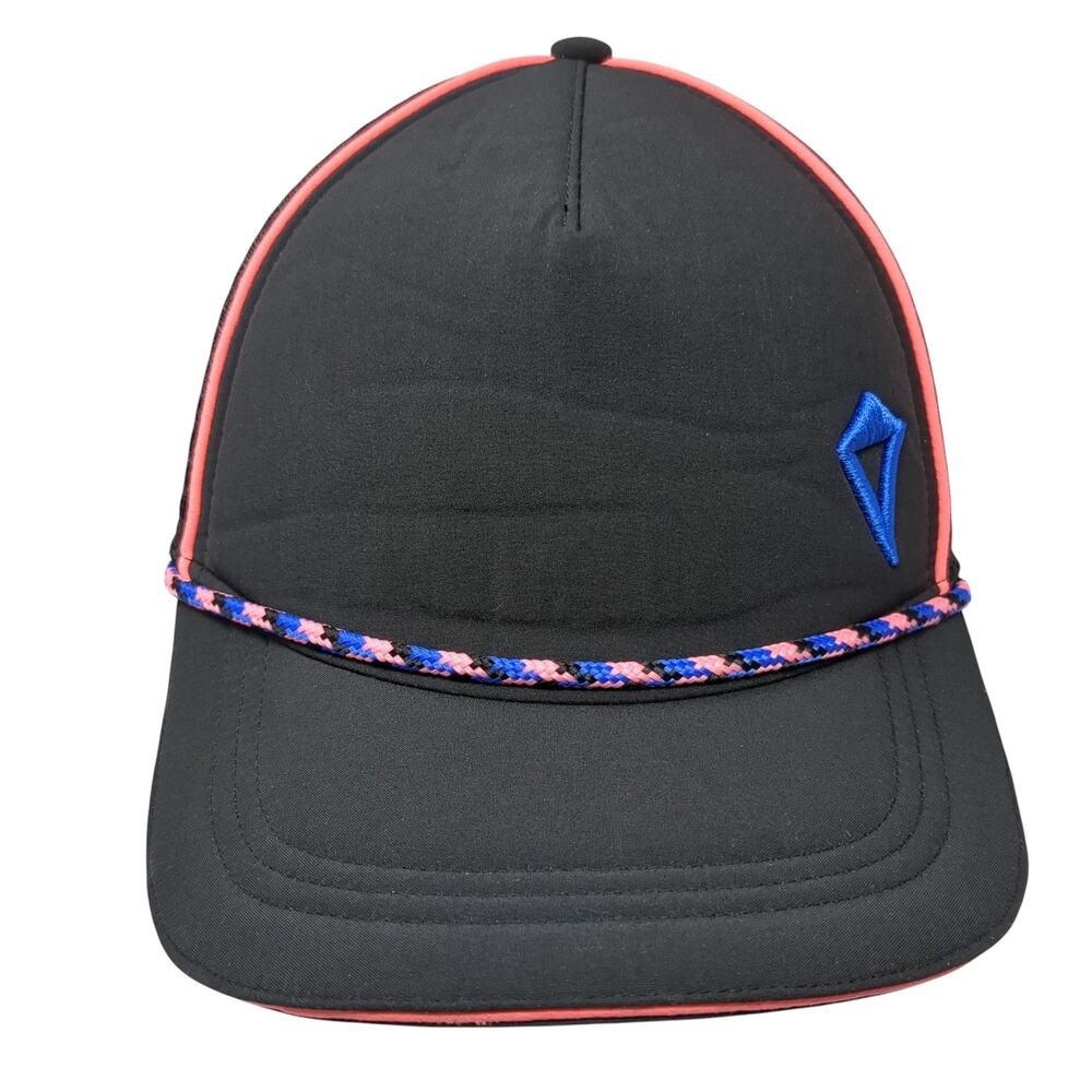 Ivivva Strapback Trucker Hat Black One Size Adjustable Embroidered Rope Outdoor